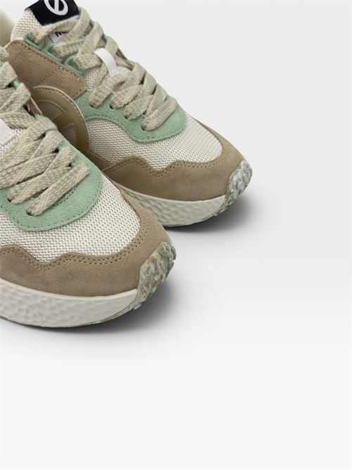 Sneakers multicolor in suede e tessuto tecnico NO NAME | CARTER JOGGER WSUEDESAND/DOVE/MINT